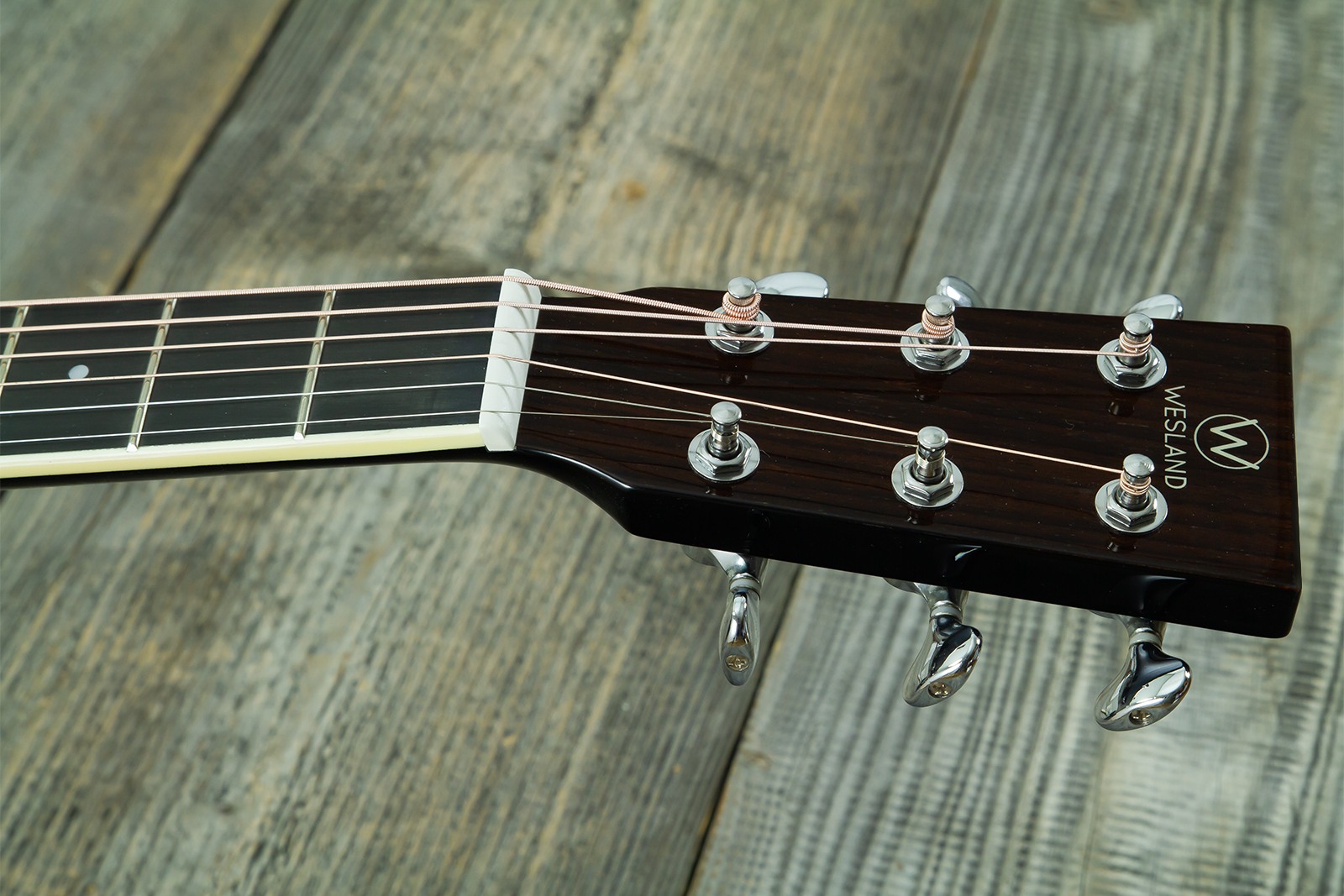 Wesland Dr300-ce-bk Dreadnought Epicea Acajou Rw - Black - Guitare Folk - Variation 6
