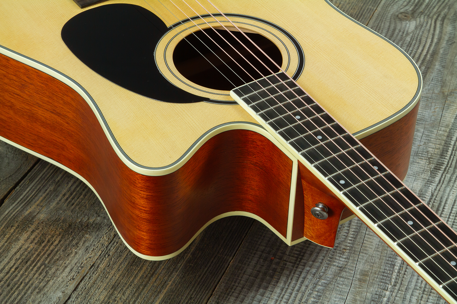 Wesland Dr300-ce-nat Dreadnought Cw Epicea Acajou Tec - Natural - Guitare Folk - Variation 5