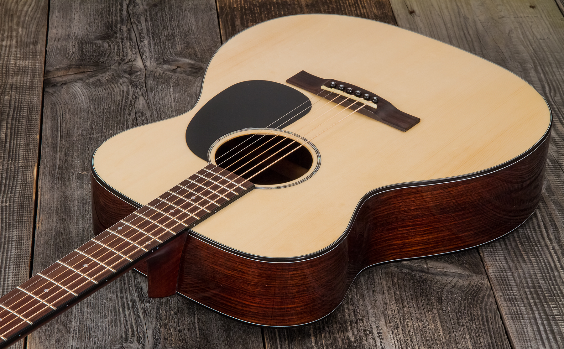 Wesland Om1-rw Orchestra Model Epicea Palissandre Rw - Natural - Guitare Acoustique - Variation 2