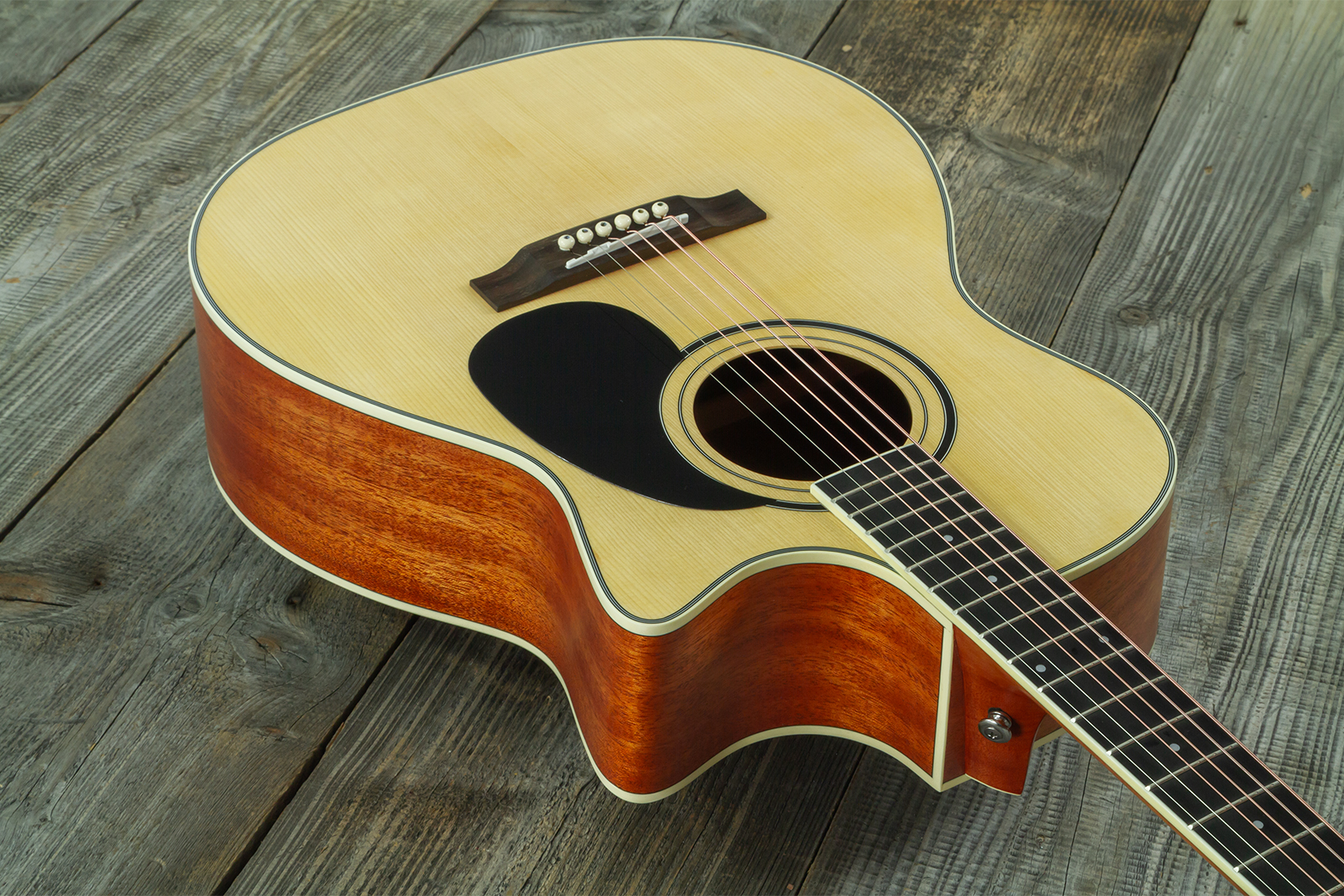 Wesland Om300-ce-nat Orchestra Cw Epicea Acajou Tec - Natural - Guitare Folk - Variation 3