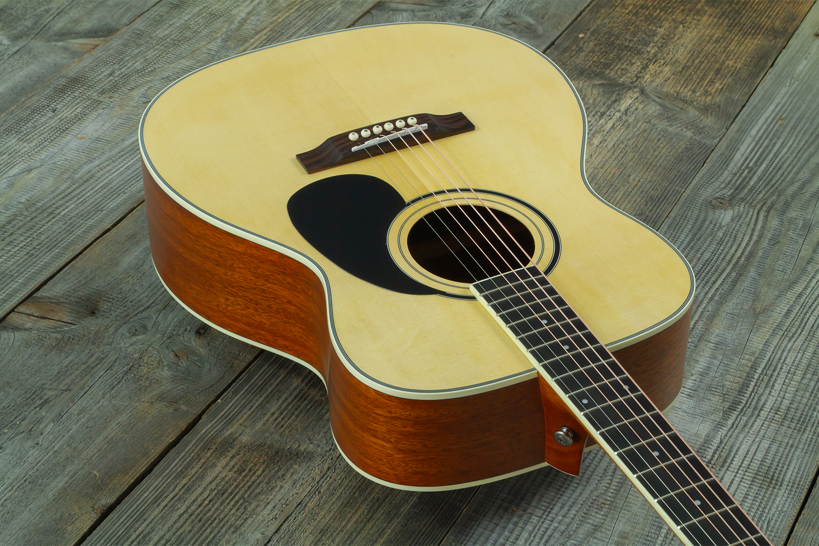 Wesland Om300-nat Orchestra Epicea Acajou Tec - Natural - Guitare Folk - Variation 2