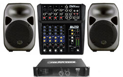 Pack sonorisation Wharfedale Titan 8 x2 + console + ampli de puissance