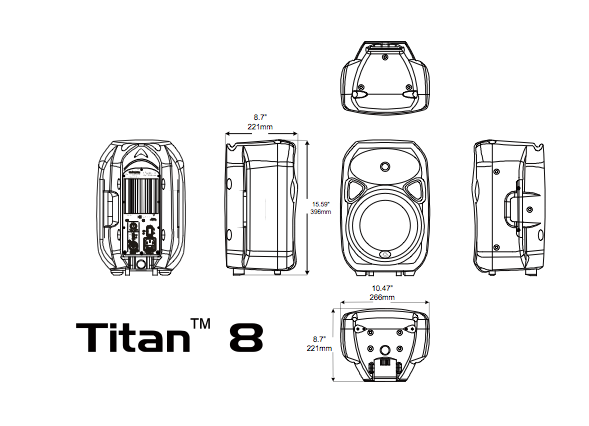 Wharfedale Titan 8 Passive - Enceinte Sono Passive - Variation 1