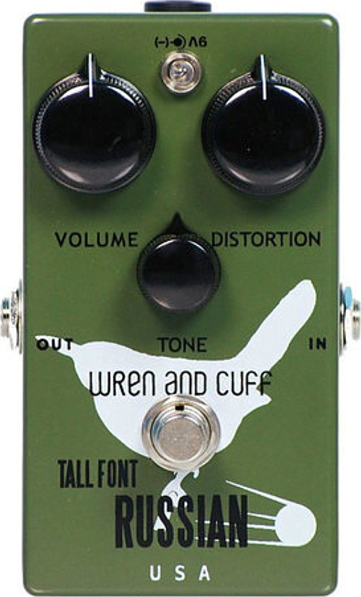 Wren And Cuff Tall Font Russian Fuzz - PÉdale Overdrive / Distortion / Fuzz - Main picture