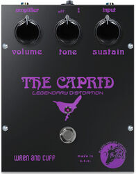 Pédale overdrive / distortion / fuzz Wren and cuff Black-Violet Caprid OG