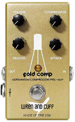 Pédale compression / sustain / noise gate  Wren and cuff Gold Comp Compressor