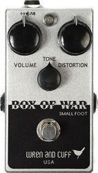 Pédale overdrive / distortion / fuzz Wren and cuff Small Foot Box Of War Overdrive