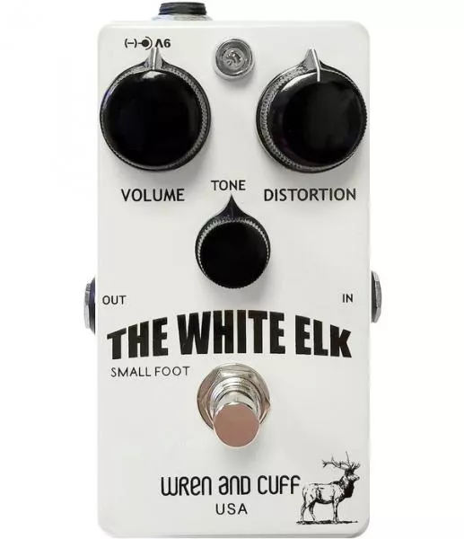 Pédale overdrive / distortion / fuzz Wren and cuff White Elk Small Foot