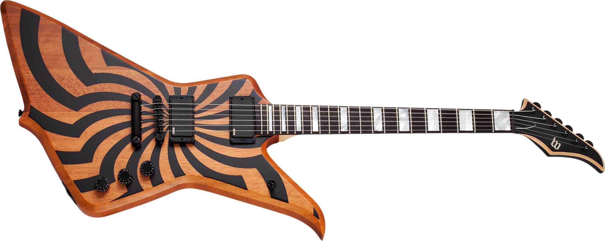 Wylde Audio Blood Eagle Hh Ht Eb - Satin Rawtop Buzzsaw - Guitare Électrique MÉtal - Main picture