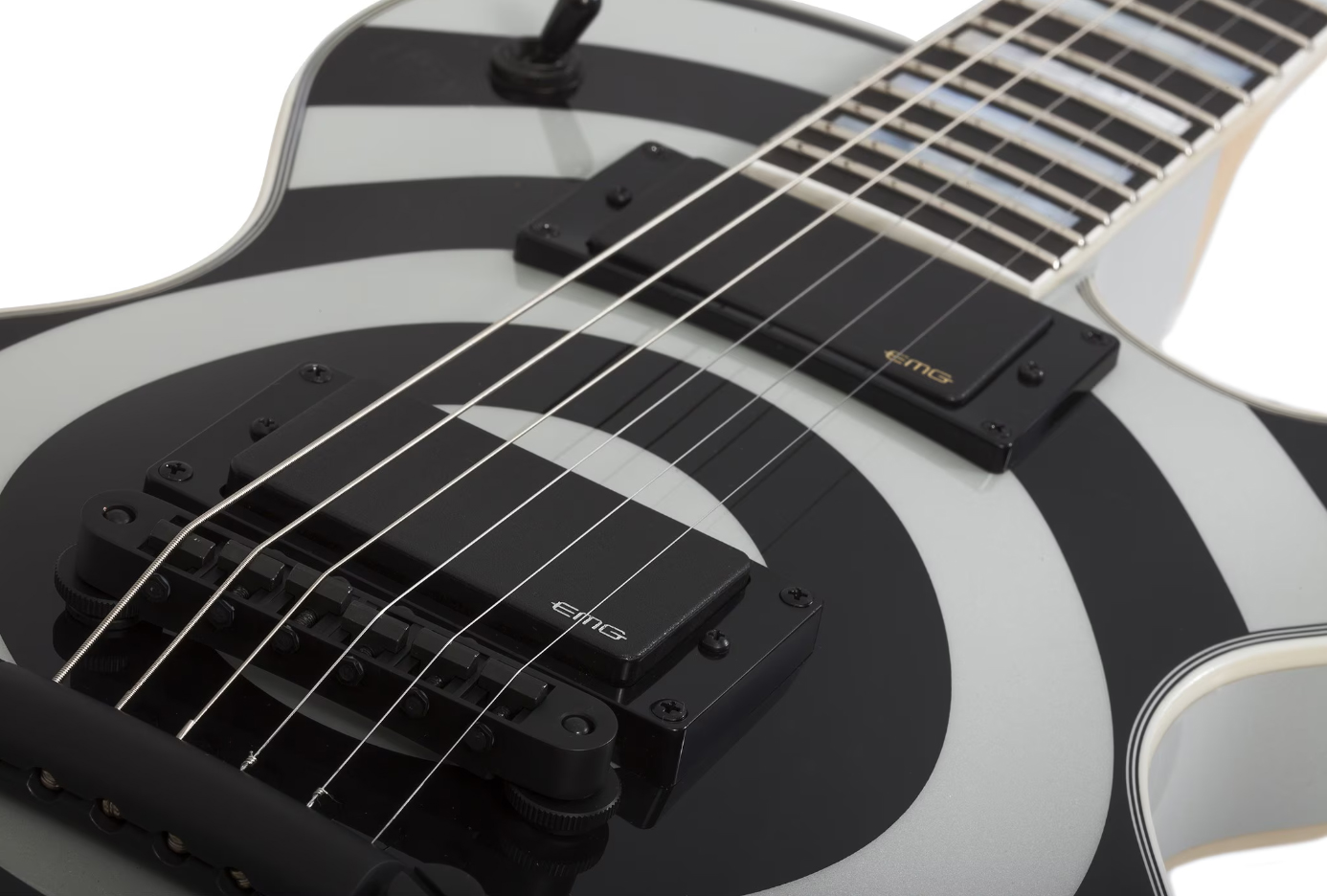 Wylde Audio Odin Grail 2h Emg Ht Eb - Silver Bullseye - Guitare Électrique MÉtal - Variation 4