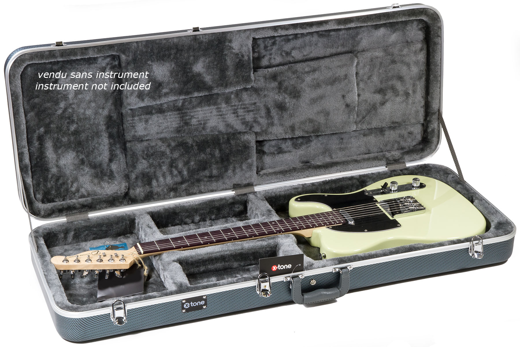 X-tone 1510 Abs Electrique Strat/tele Rectangulaire Silver - Etui Guitare Électrique - Variation 2