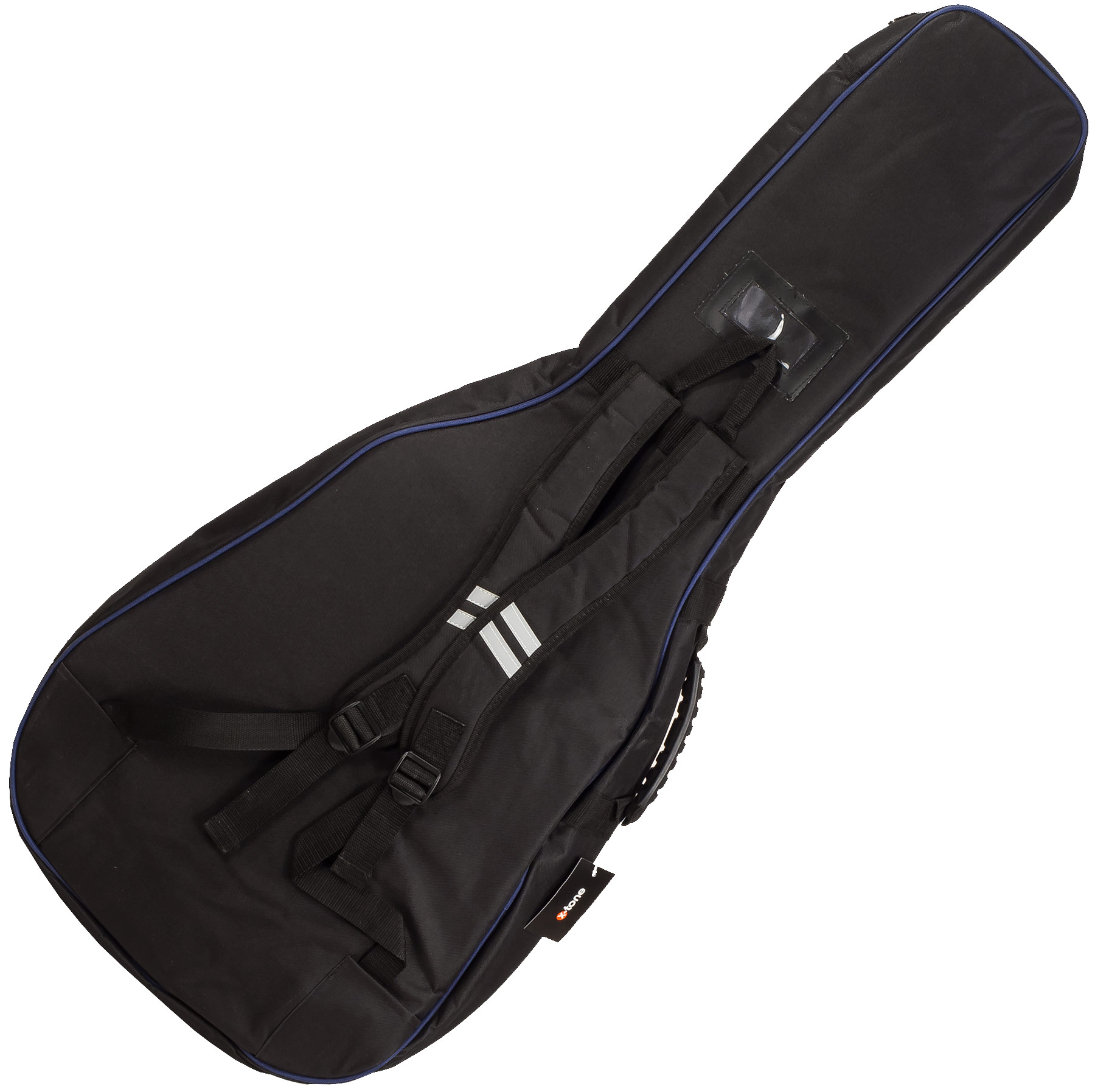 X-tone 2015 Fol-bk Nylon 15mm Dreadnought Guitar Bag Black (2012) - Housse Guitare Acoustique - Variation 1