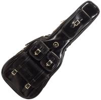 Deluxe Leather Electric Guitar Bag - Black