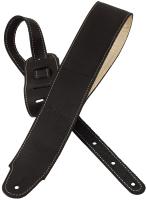 xg 3157 Classic Plus Leather Guitar Strap - Black