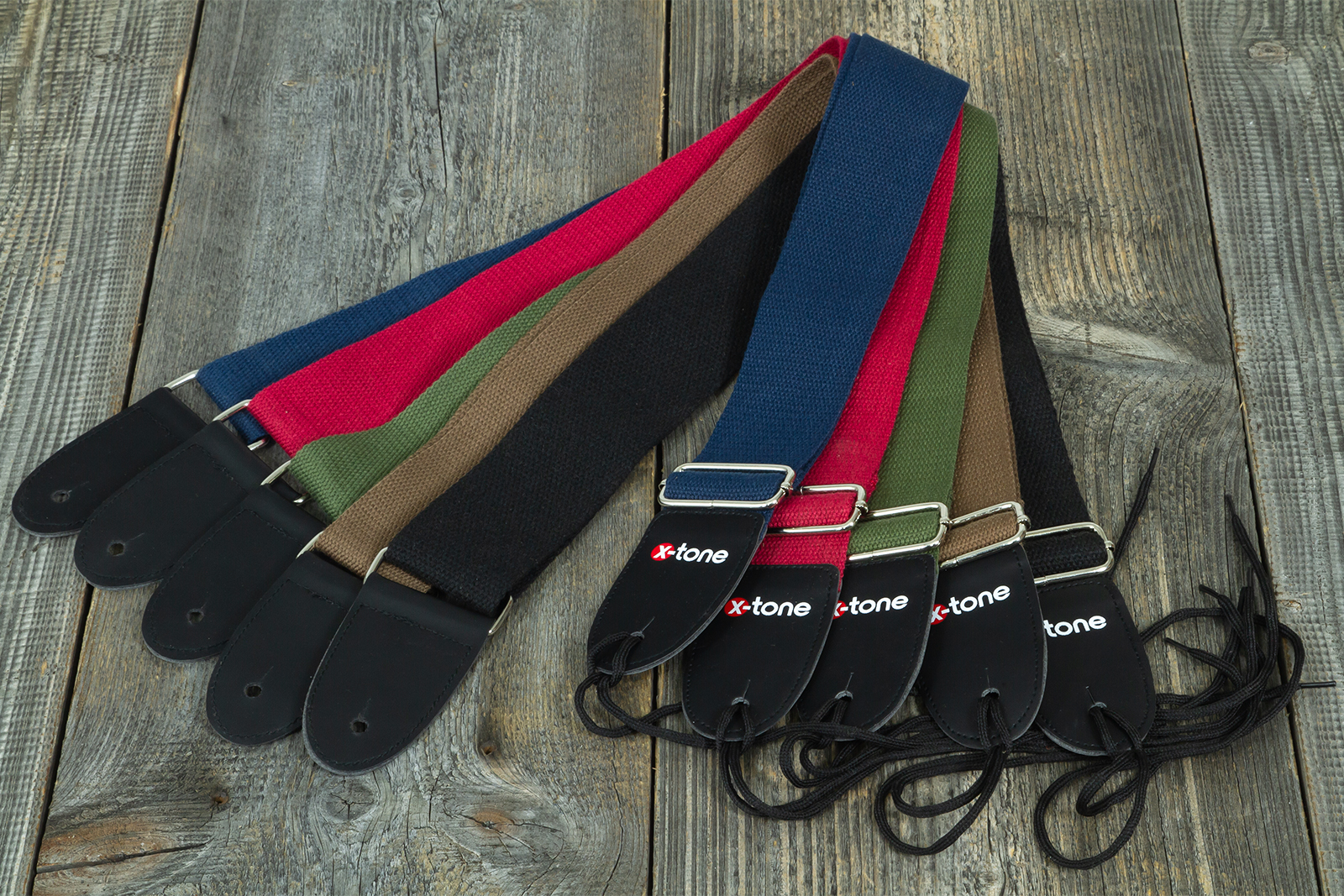 X-tone B002-rd Cotton Metal Buckle Guitar Strap - Sangle Courroie - Variation 2
