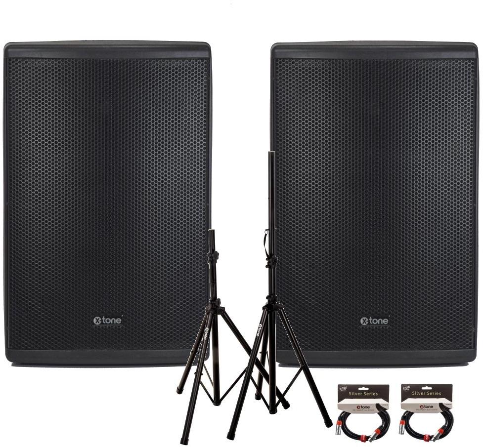 Pack sonorisation X-tone 2 x XTS-12 + 2 x X2001-3M + XH 6310 Pied Enceinte Paire