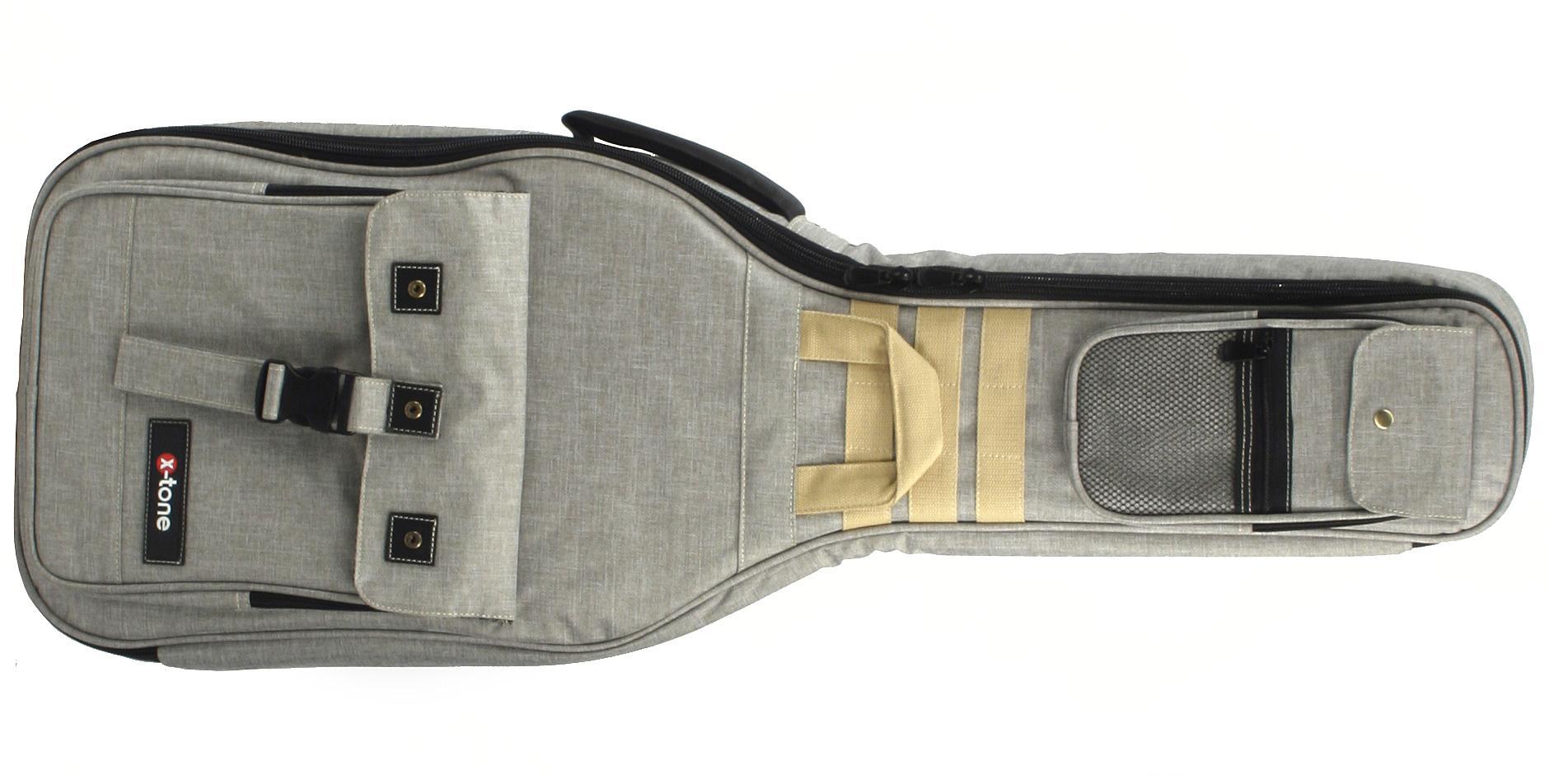 Housse basse électrique X-tone Deluxe Electric Bass Bag - Nylon Grey
