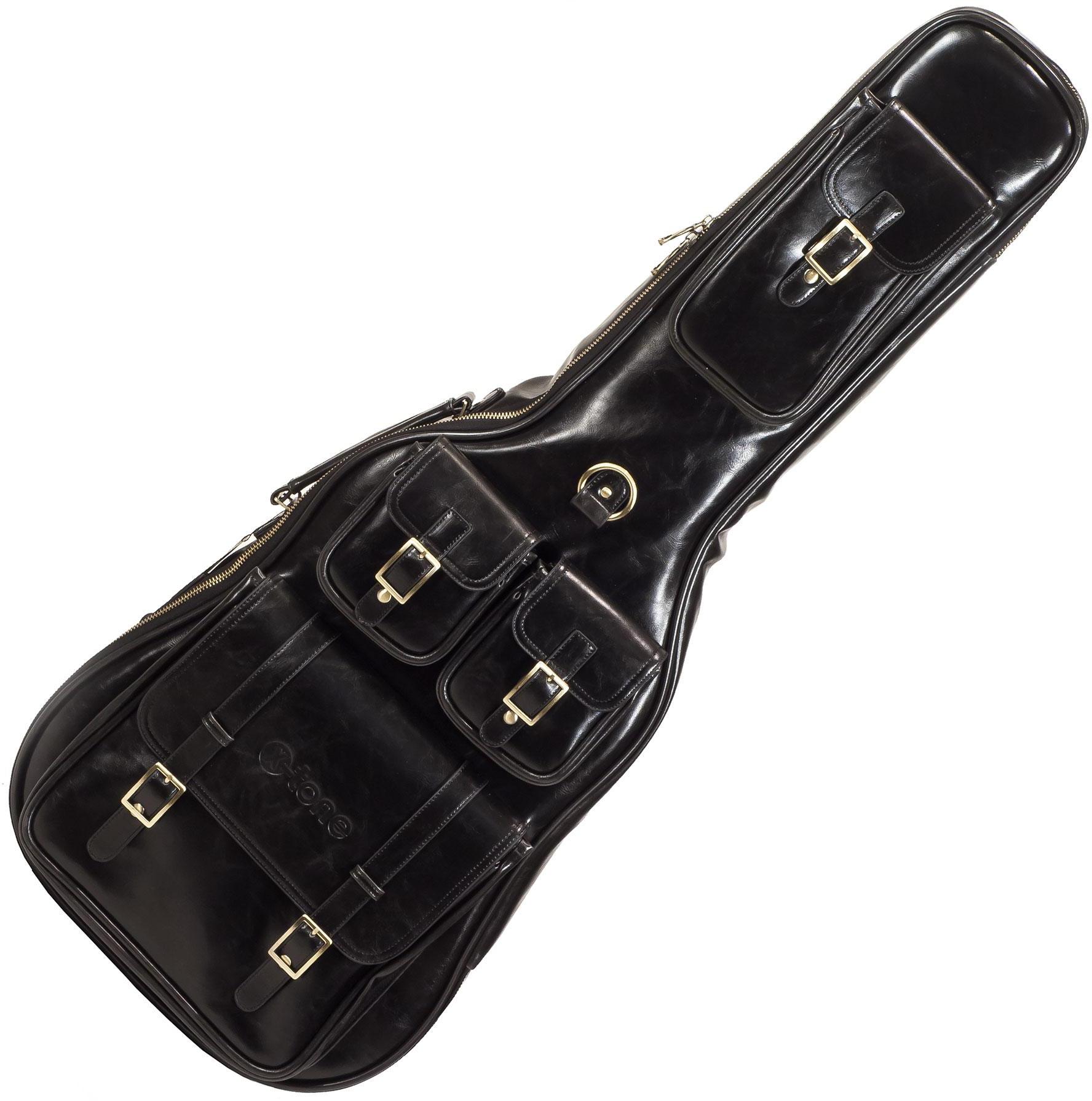 Housse guitare électrique X-tone Deluxe Leather Electric Guitar Bag - Black