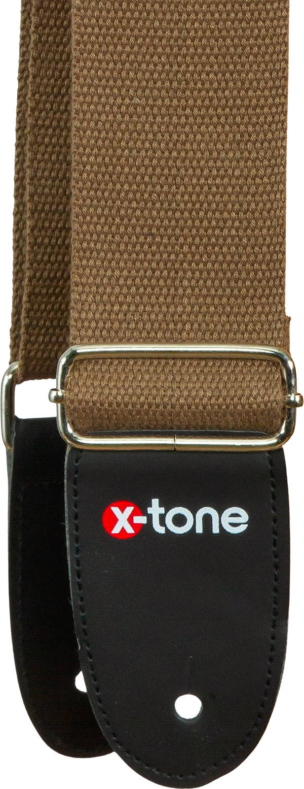 X-tone B039-br Cotton Metal Buckle Guitar Strap - Sangle Courroie - Main picture