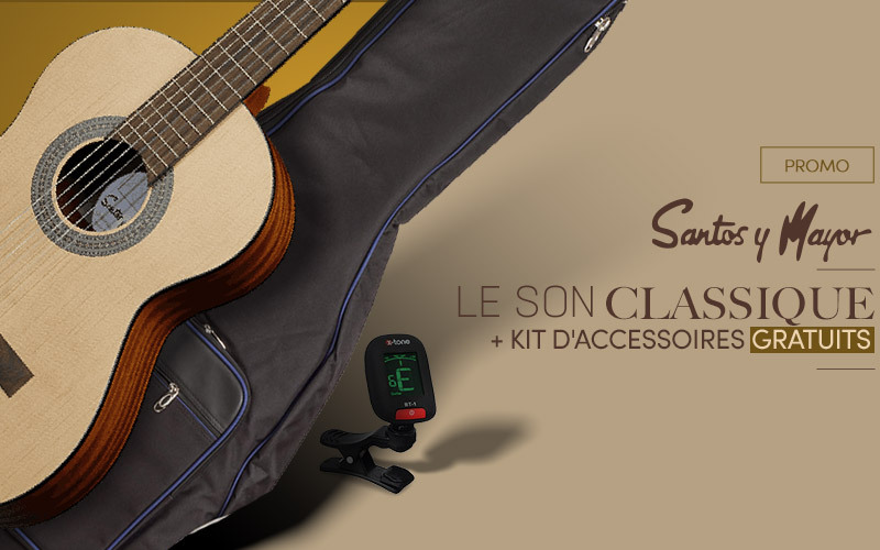 housse guitare 3/4 + accordeur Accordeur X-tone