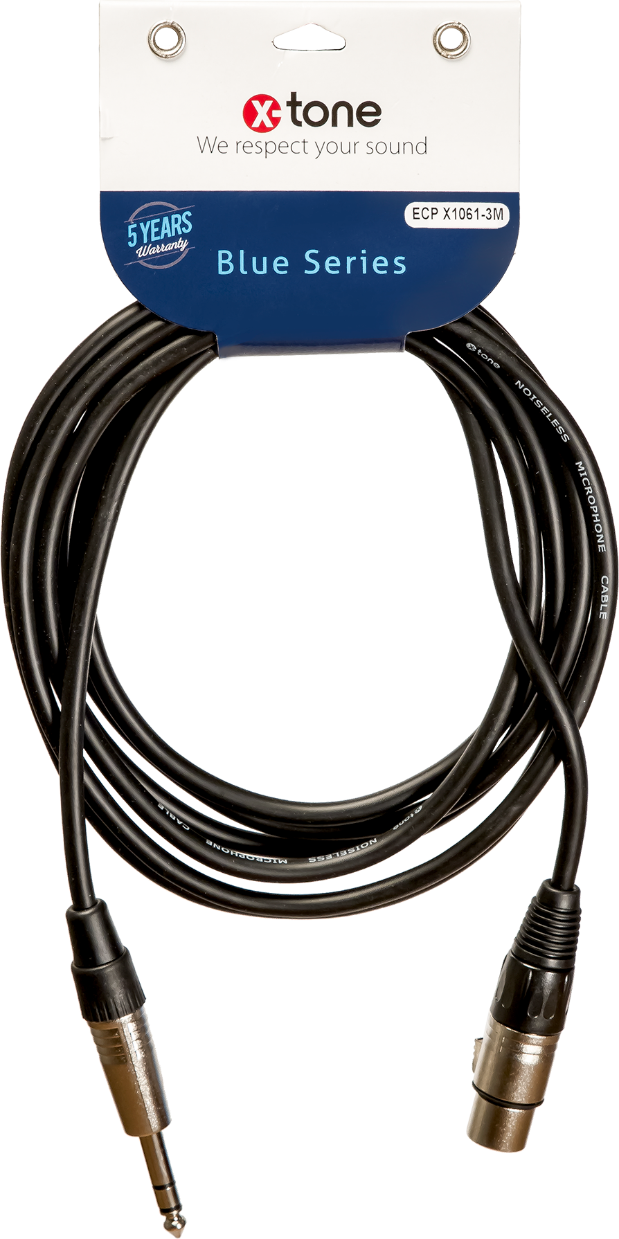 X-tone Jack St / Xlr(f) 3m Blue Series (x1061-3m) - CÂble - Main picture