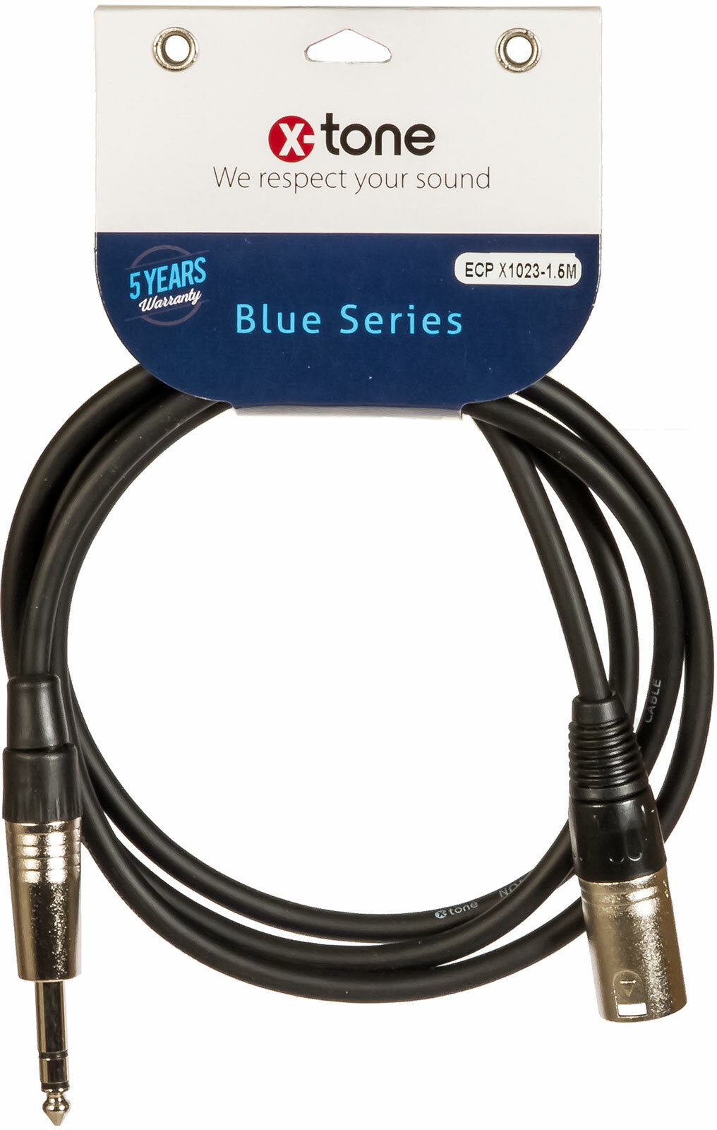 X-tone Jack St / Xlr(m) 1.5m Blue Series (x1023-1.5m) - CÂble - Main picture