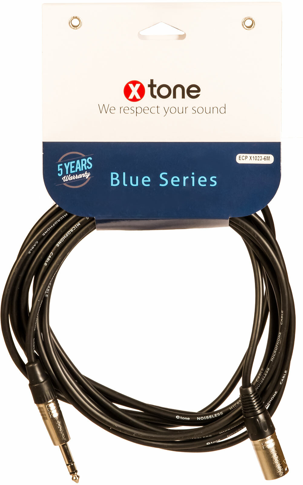 X-tone Jack St / Xlr(m) 6m Blue Series (x1023-6m) - CÂble - Main picture