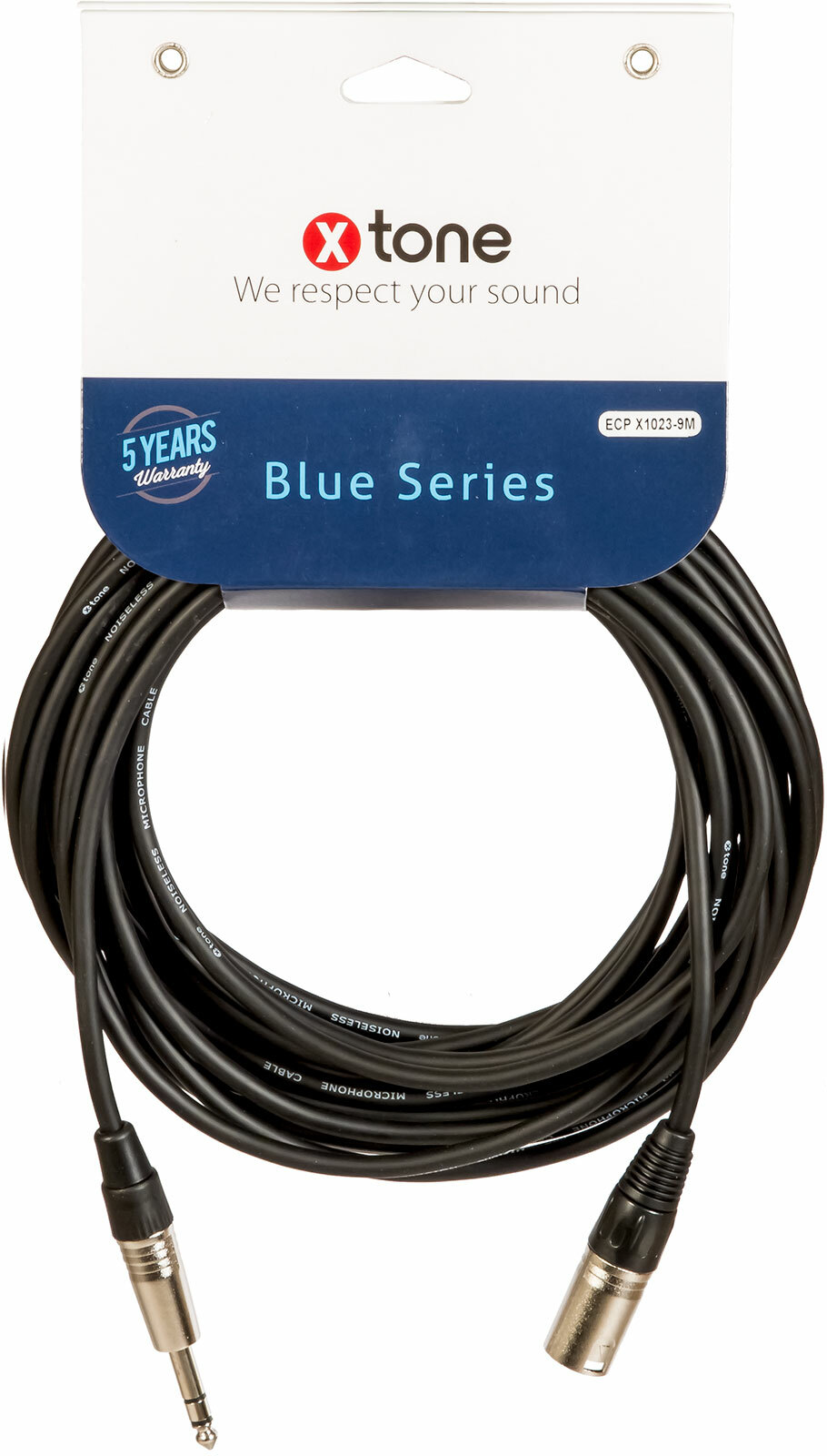 X-tone Jack St / Xlr(m) 9m Blue Series (x1023-9m) - CÂble - Main picture