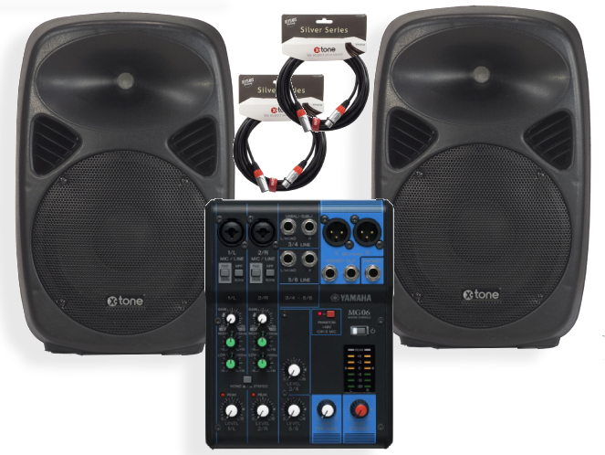 X-tone Sma 8 + Yamaha Mg06 + Xlr Xlr 6m Silver X-tone - Pack Sonorisation - Main picture