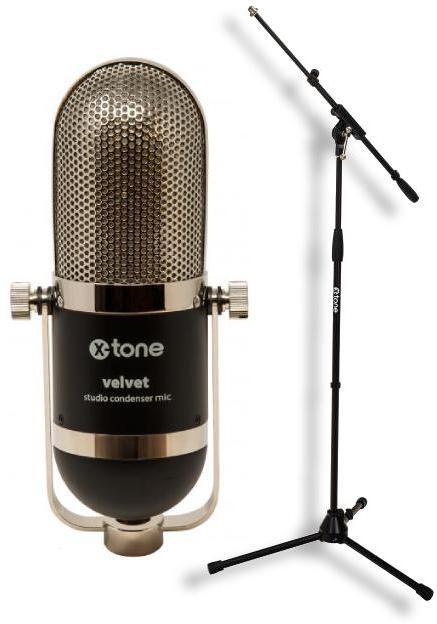 Pack micro X-tone Velvet + X-TONE xh 6001 Pied Micro Telescopique