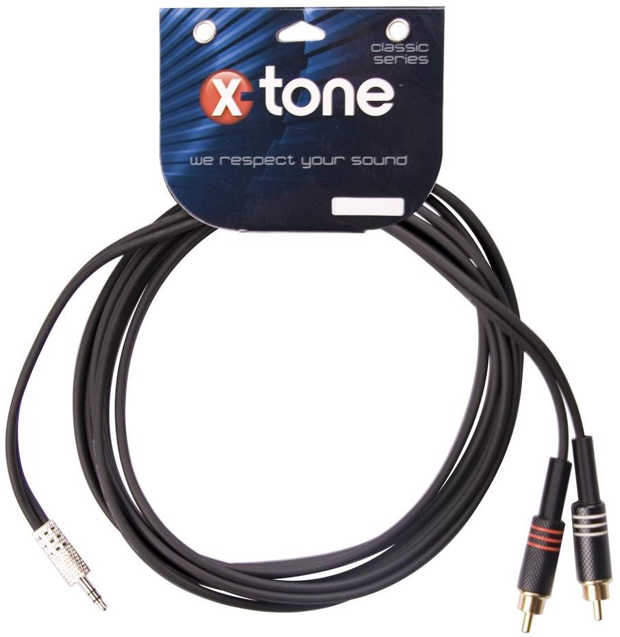 Câble X-tone X1015-3M - Jack(M) 3,5 Stereo / 2 RCA(M)