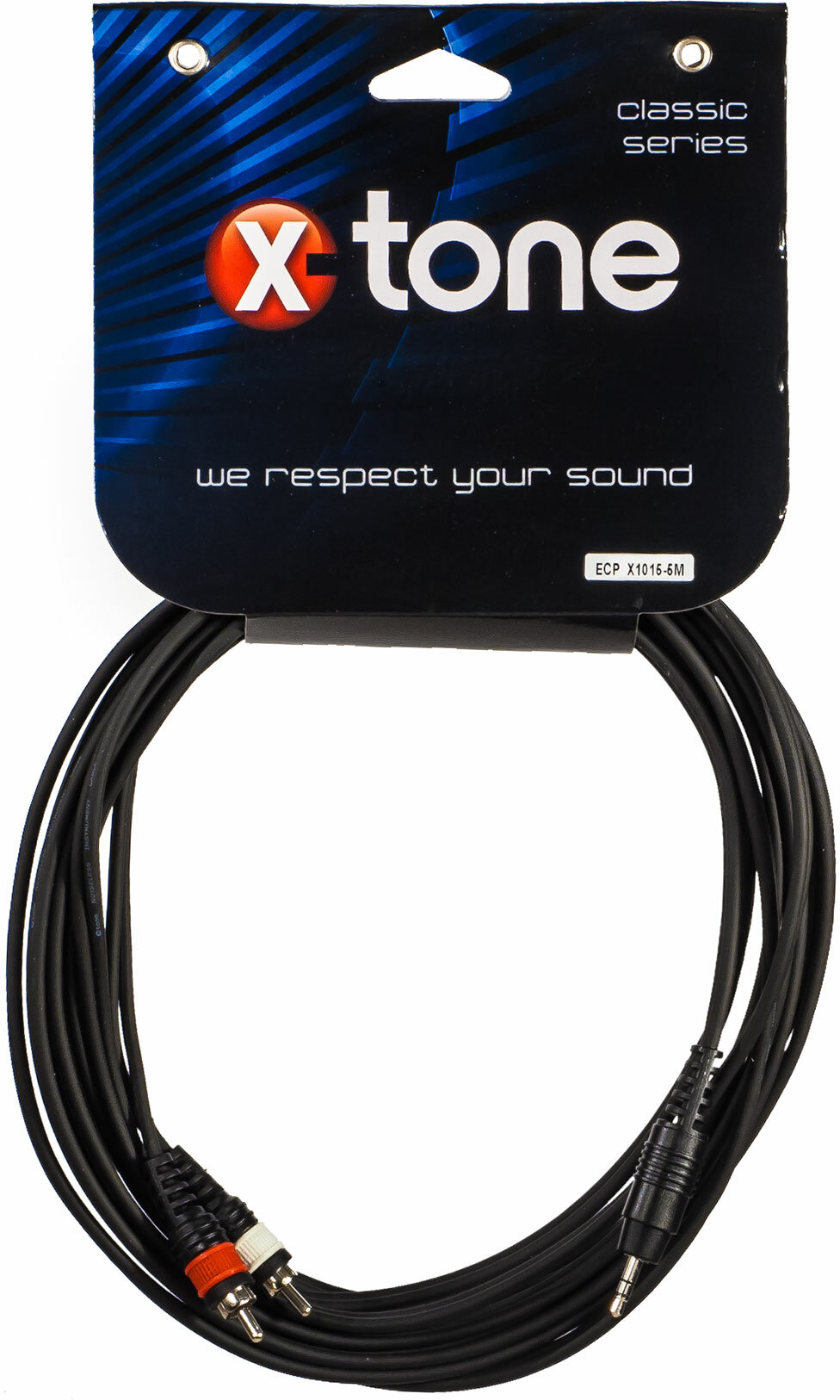 X-tone X1015-5m - Jack(m) 3,5 Stereo / 2 Rca(m) - CÂble - Main picture