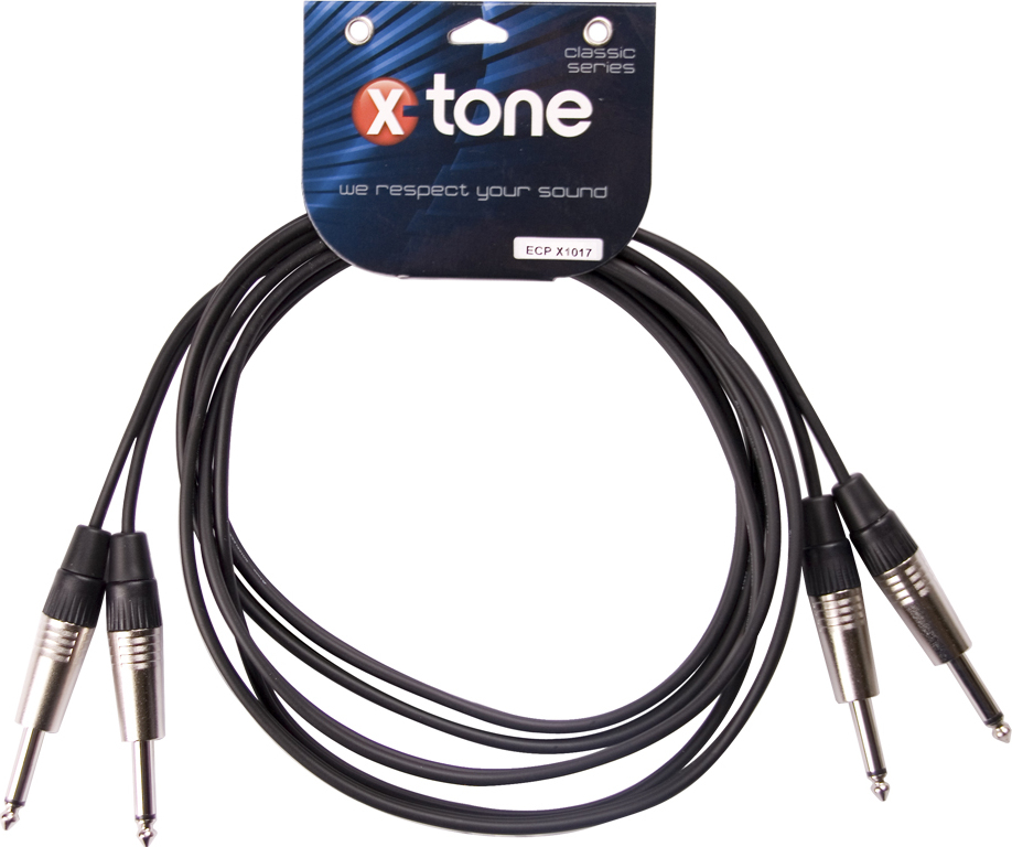 X-tone X1017-3m - 2 Jack(m) 6,35 / 2 Jack(m) 6,35 - CÂble - Main picture