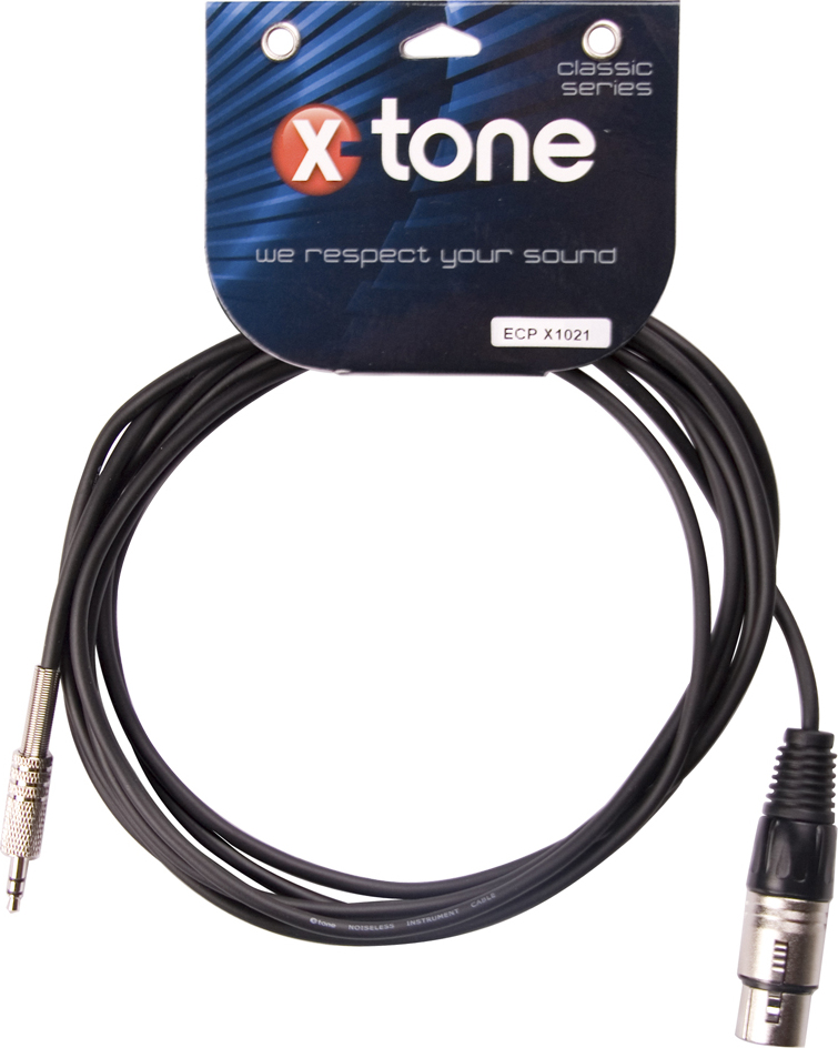 X-tone X1021 Jack Stereo 3.5 Xlr Femelle 3m - CÂble - Main picture
