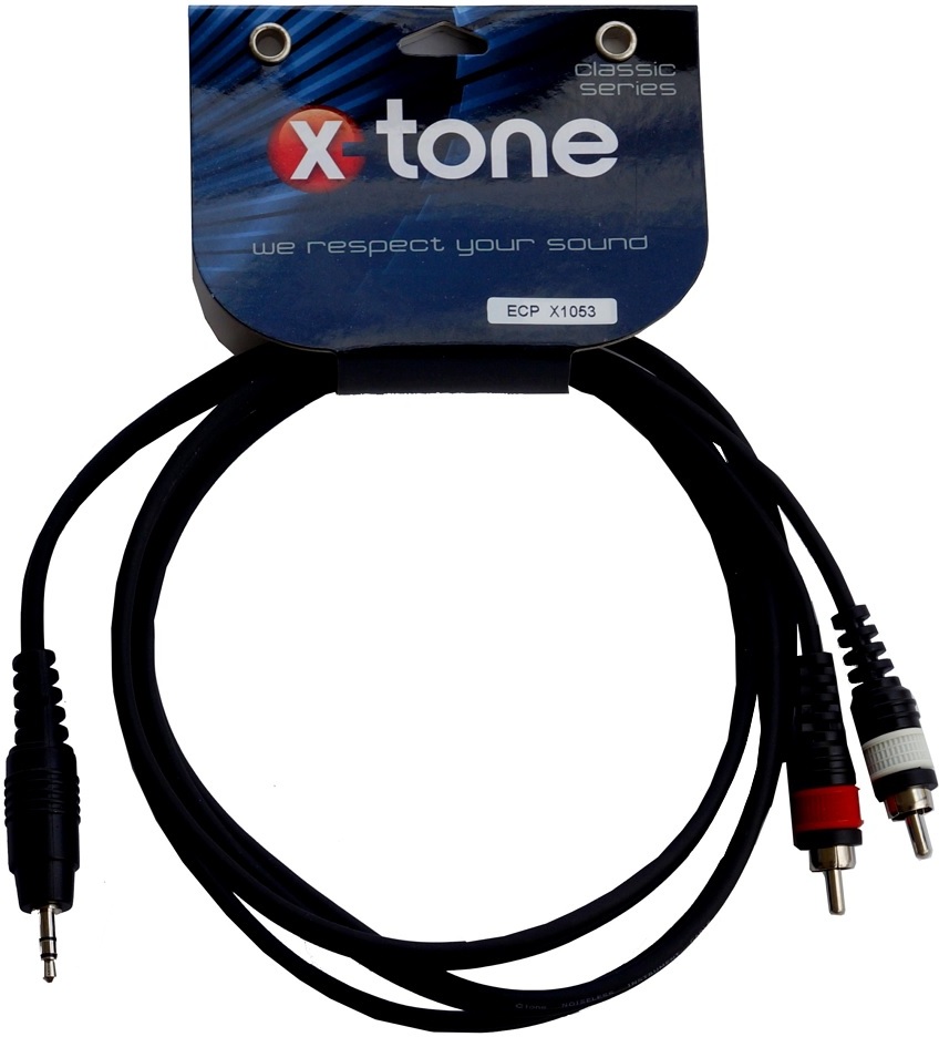 X-tone X1053-1.5m - Jack(m) 3,5 Stereo / 2 Rca - CÂble - Main picture