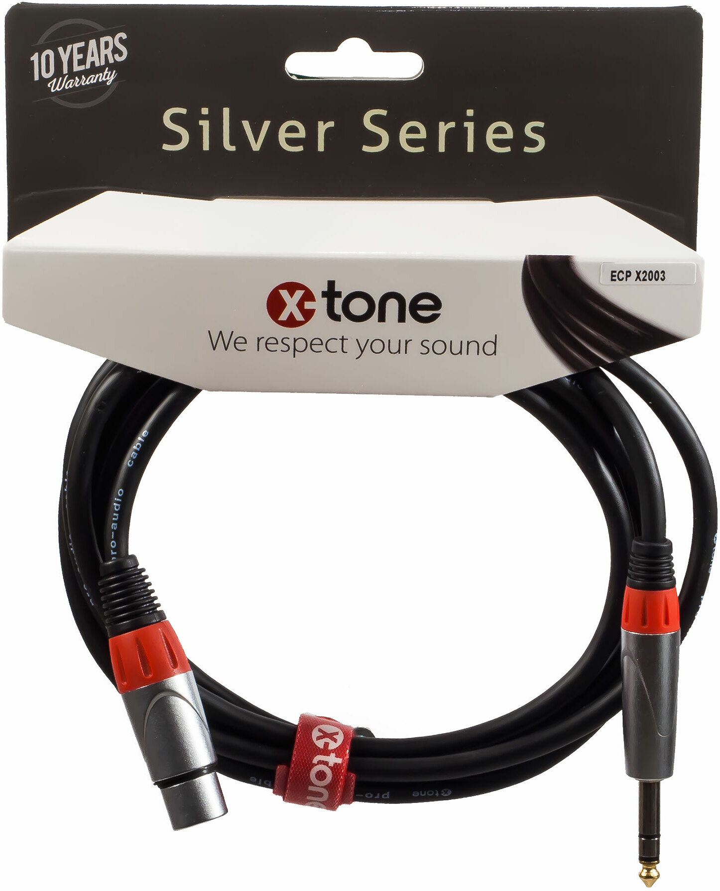 X-tone X2003-1,5m - Jack(m) 6,35 Trs / Xlr(f) Silver Series - CÂble - Main picture