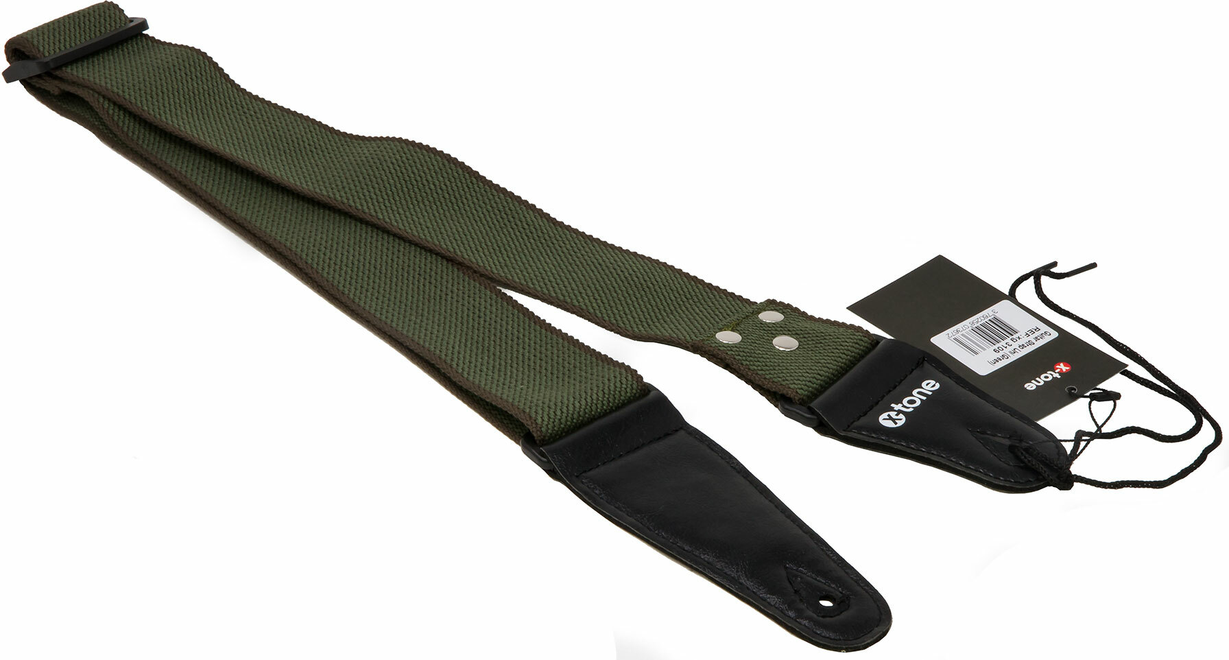 X-tone Xg 3109 Cotton Guitar Strap Green - Sangle Courroie - Main picture