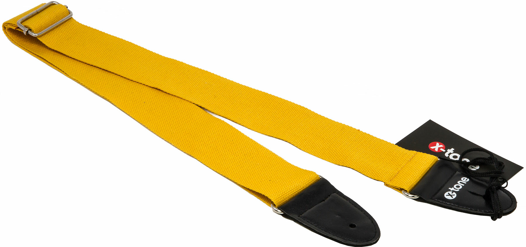 X-tone XG 3110 Cotton Metal Buckle Guitar Strap - Yellow Sangle courroie