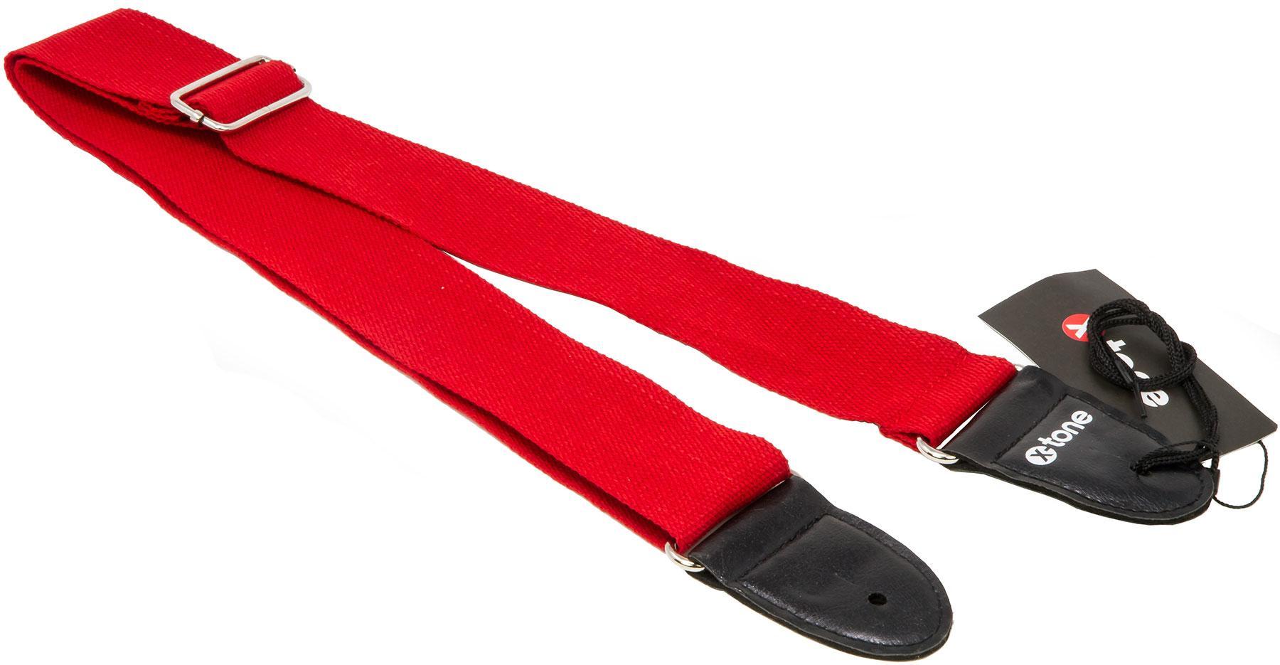 Sangle courroie X-tone XG 3111 Cotton Metal Buckle Guitar Strap - Red