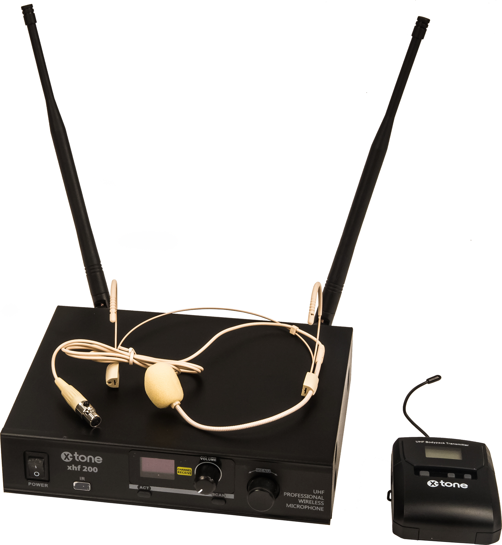 Système de microphone serre-tête sans fil numérique avec émetteur