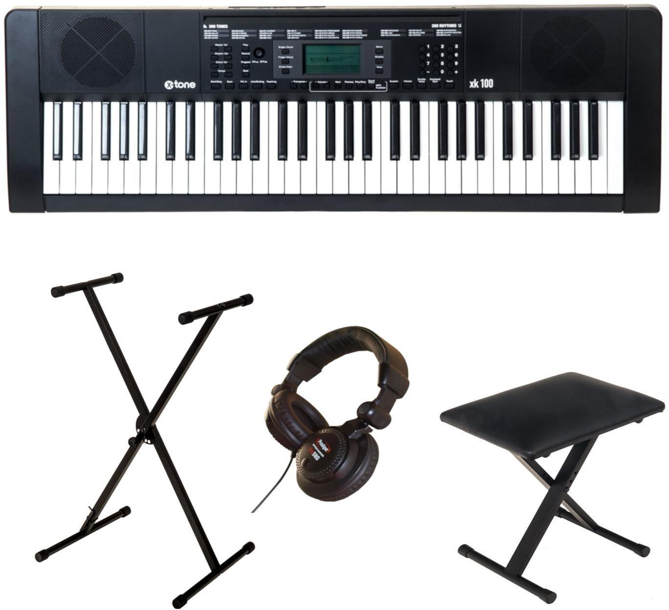 Pack clavier X-tone XK100 + stand X + siège X + casque PRO580