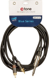 X1011-3M - Jack(M) 6,5 Stereo / 2 RCA