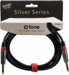 Câble X-tone X2002-3M - Jack(M) 6,35 mono / Jack(M) 6,35 mono SILVER SERIES