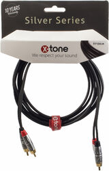 Câble X-tone X2006-3M - 2 RCA(M) / 2 RCA(M)