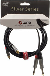 X2007-3M - 2 Jack(M) 6,35 mono / 2 RCA(M)