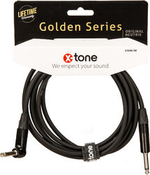 Câble X-tone X3058-3M Instrument Cable Right/Angled 3m Golden Series