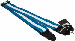 Sangle courroie X-tone XG 3113 Nylon Guitar Strap Stripe - Blue & White