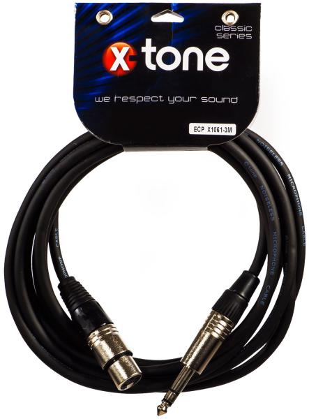 Câble X-tone X1061-3M - Jack(M) 6,35 TRS / XLR(F)
