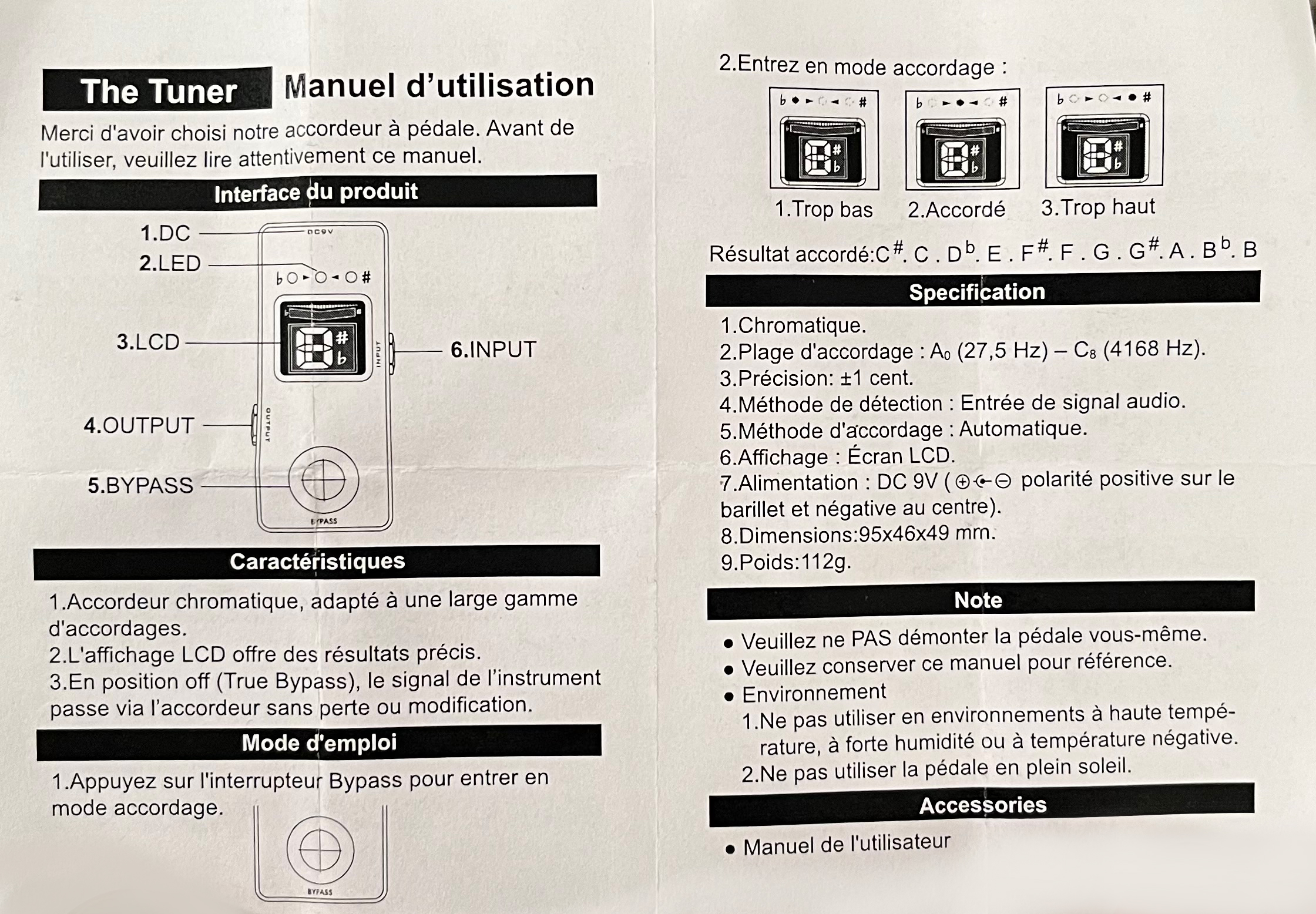 X-tone (the Tuner) - PÉdale Accordeur - Variation 4