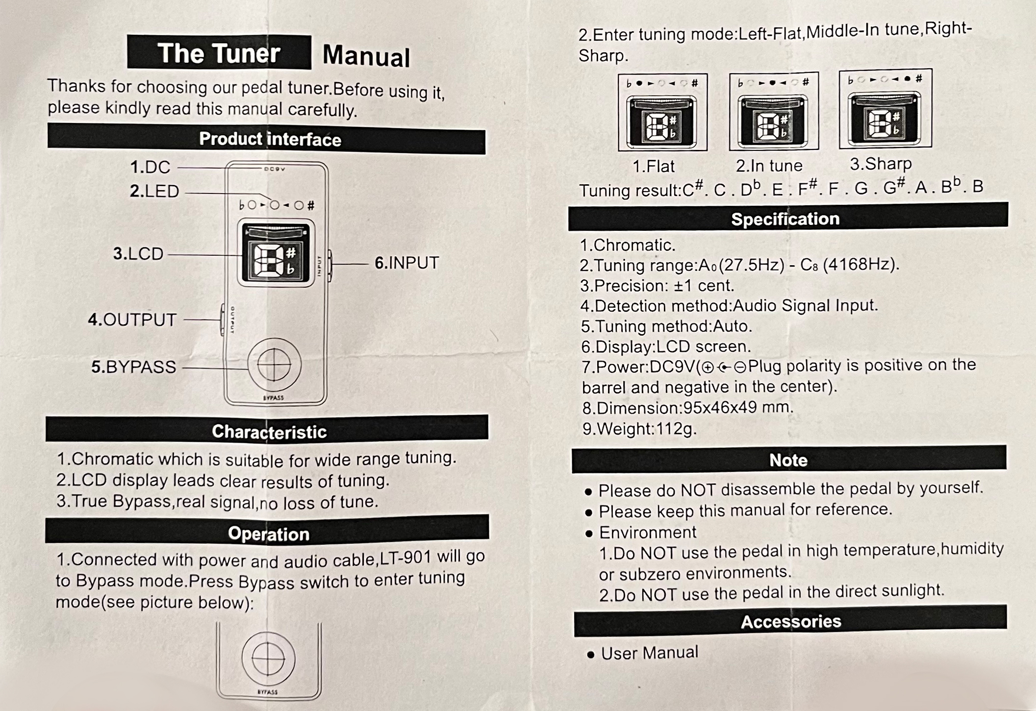 X-tone (the Tuner) - PÉdale Accordeur - Variation 5